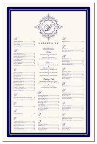 Custom Monogram Seating Arrangement for Wedding