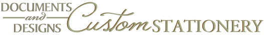 Documents and Designs Custom Stationery