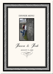 Photo Wedding Menus