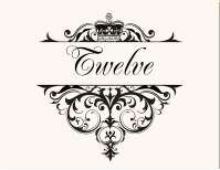 Crowned Vintage Monogram Wedding Table Name Cards