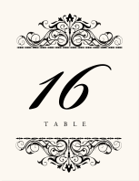 Emerson Wedding Table Card