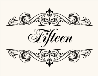Fancy Brandy Vintage Monogram Wedding Table Name Cards