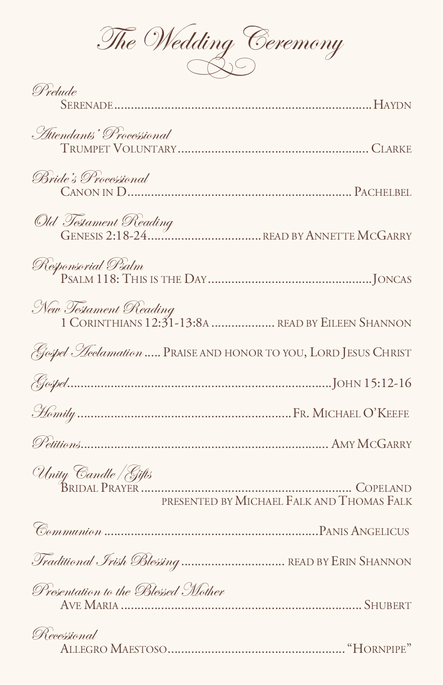 Catholic Mass Wedding CeremonyCatholic Wedding TraditionsCeltic Wedding 