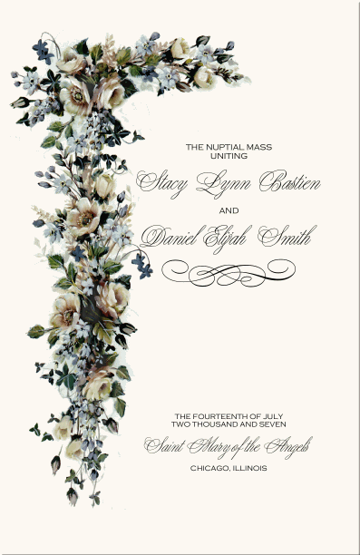 Catholic Wedding Vows wedding program template Here is the Word template I