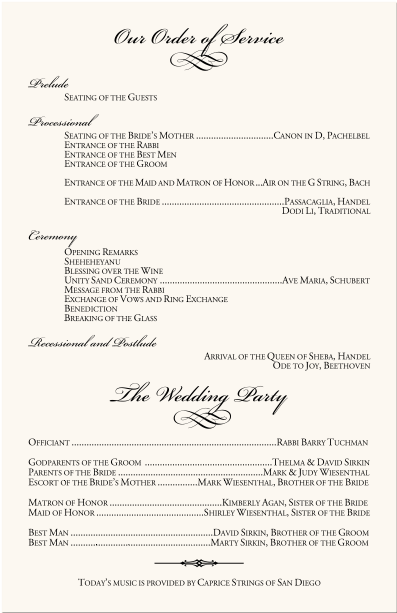 Wedding ProgramsWedding Program WordingProgram SamplesProgram Wedding ProgramsWedding Program WordingProgram SamplesProgram