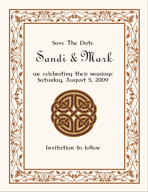 Celtic Leaf 2 Border Celtic Knot Save the Date Celtic Leaf 2 Border Celtic Knot Save the Date