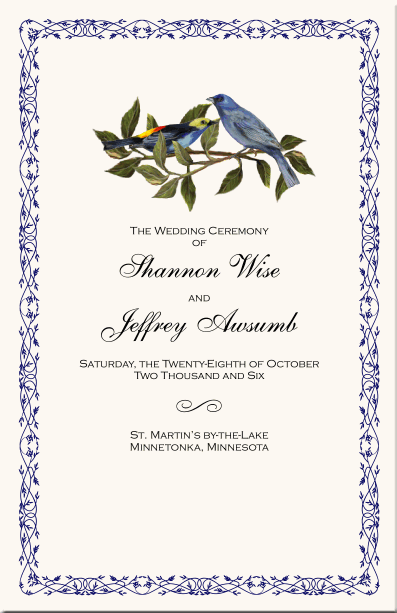2 Blue Birds Program 2 Blue Birds Program