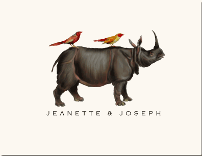  - E_Stationery_Rhino_and_Two_Red_Birds