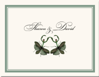 Wedding Stationery Thank You Cards Praying Mantis Dance Insect Border