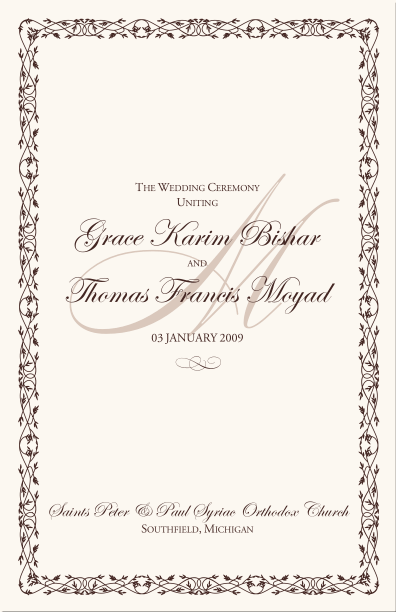 Sample Wedding Ceremony Order Of Service Sample Wedding Ceremony Order Of Service