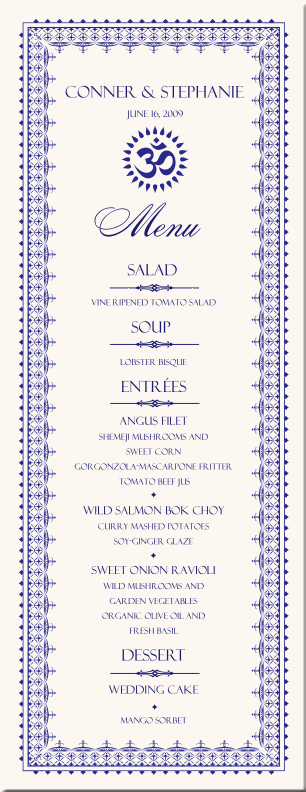 PaisleyBuddhistHindu Wedding Menu CardsIndian Menu Card DesignsFusion PaisleyBuddhistHindu Wedding Menu CardsIndian Menu Card DesignsFusion