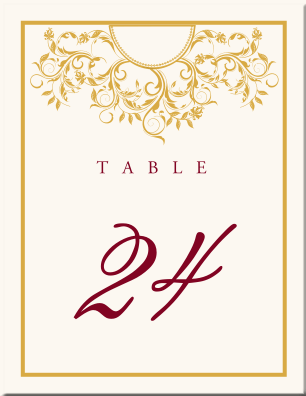 PaisleyBuddhistHindu Wedding Table CardsIndian Table Card DesignsFusion 