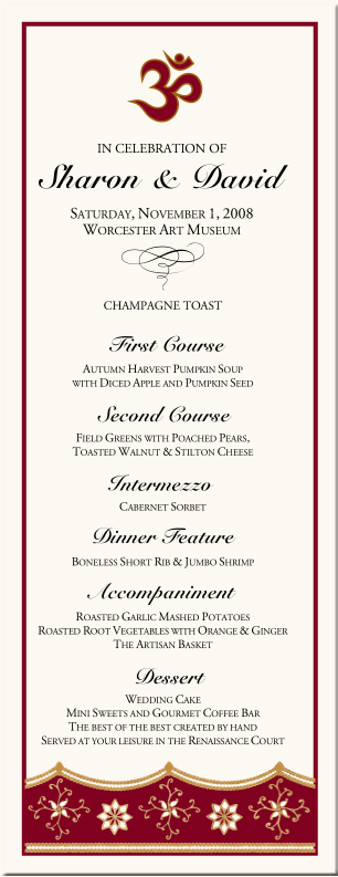 PaisleyBuddhistHindu Wedding Menu CardsIndian Menu Card DesignsFusion PaisleyBuddhistHindu Wedding Menu CardsIndian Menu Card DesignsFusion
