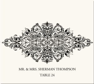 menu card front