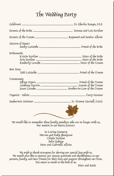 Church Program