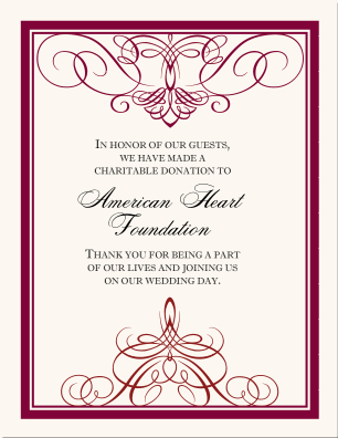 Wedding Donation Cards-Wedding Favor Cards-Donations as ... Wedding Donation Cards-Wedding Favor Cards-Donations as ...