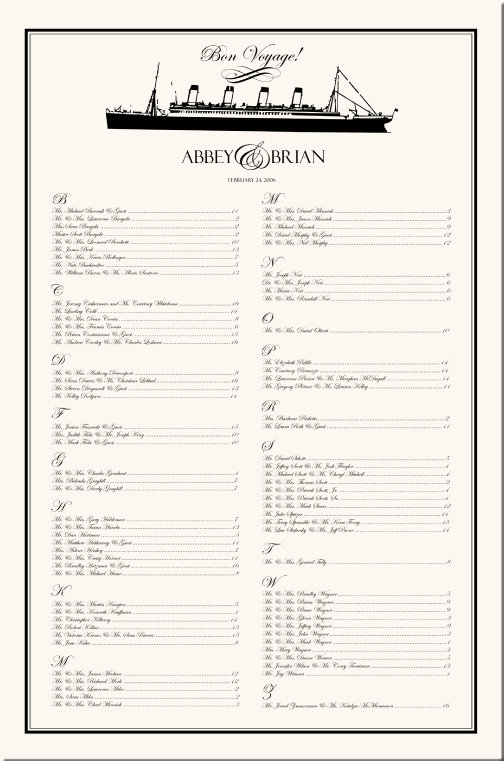 Back to Seating Chart Index l Ready to Order 