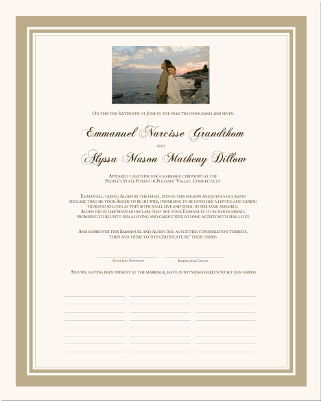 Renewal of Vows weddingWedding Anniversary CertificateWedding 