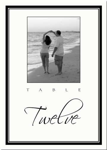 Beach Theme Photo Table Number Beach Theme Table Number 