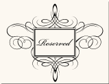 Wedding Sign with Fancy Swirls