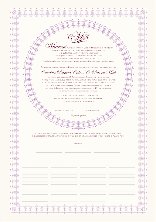 India Inspired Hindu Wedding CertificateMarriage CertificateVictorian 