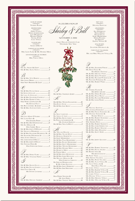 Snowflake Theme Seating ChartWinter Wedding Seating ChartHoliday Guest 