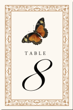 Butterfly & Insect Wedding Table Numbers