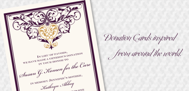 Wedding Donation Cards with International Symbols & Wedding Graphics ...