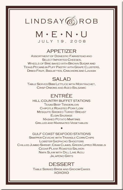 Wedding Menu Cards Vintage Monogram Menu Cards Special Event Menu Cards Wedding Reception Menu Cards Menus Monogram Menu Cards Custom Menu Design