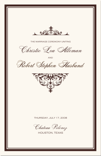 Wedding Programs Wedding Program Wording Program Samples Program