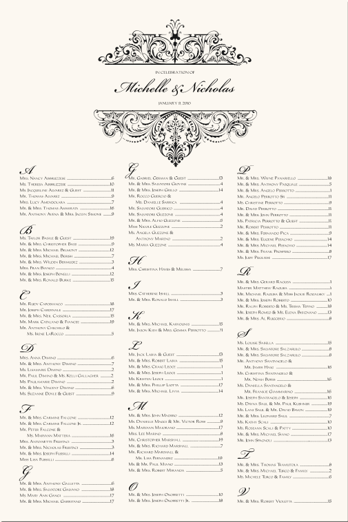ChineseAsian Themed Wedding Seating ChartsChinese Themed Weddings