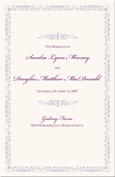 wedding programs wedding program wording program samples program