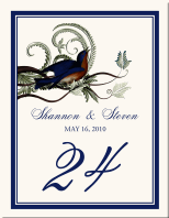 Elle Bluebird Wedding Table Numbers