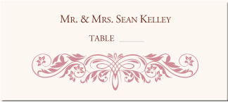 Butterfly Chrysalis Wedding Place Card 