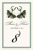 Wedding Table Number Prayin Mantis Dance Insect Illustration Border 