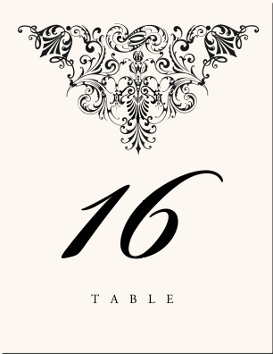Wedding Table Numbers Vintage Table Number Designs Vintage Table Cards Vintage Wedding Logos Vintage Table Numbers Template