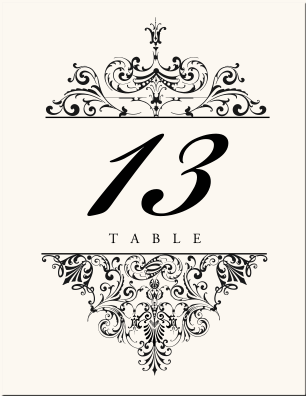 Wedding Table Numbers Vintage Table Number Designs Vintage Table Cards Vintage Wedding Logos Vintage Table Numbers Template
