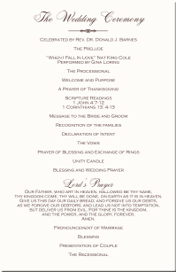 Wedding Programs Wedding Program Wording Program Samples Program