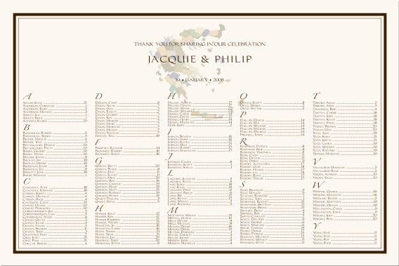 Greek Seating Chart