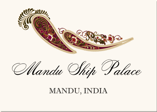 Paisley Buddhist Hindu Wedding Table Cards Indian Table Card