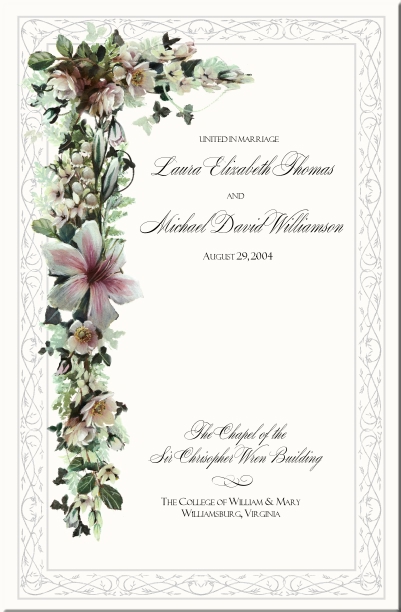 Celtic Tree Wedding Program