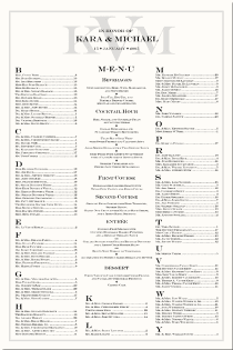 Contemporary Engravers Monogram Wedding Seating Chart