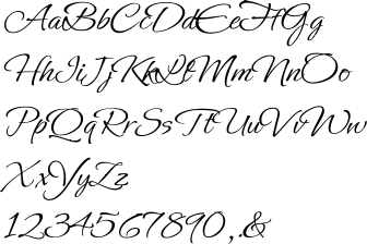 caligraphy script fonts