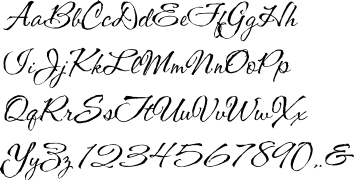 wedding calligraphy font