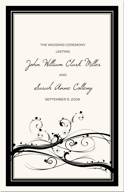 Wedding Programs-Wedding Program Wording-Program Samples 