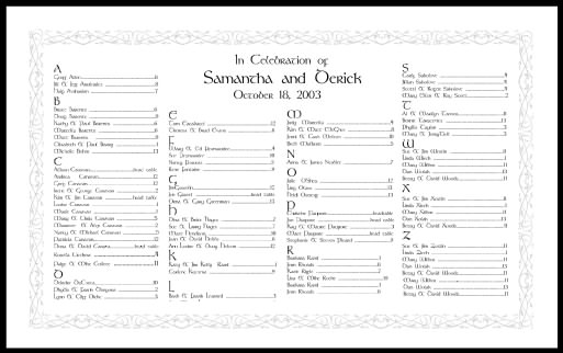 seating chart design