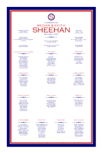 Chicago Cubs Inspired Wedding Seating Chart
