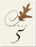 Oak Leaf Graphic for Wedding Table Number
