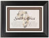 Framed Photograph of Map of Africa Memorabilia Cards