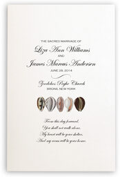 Photograph of African Cowry Shell Wedding Programs